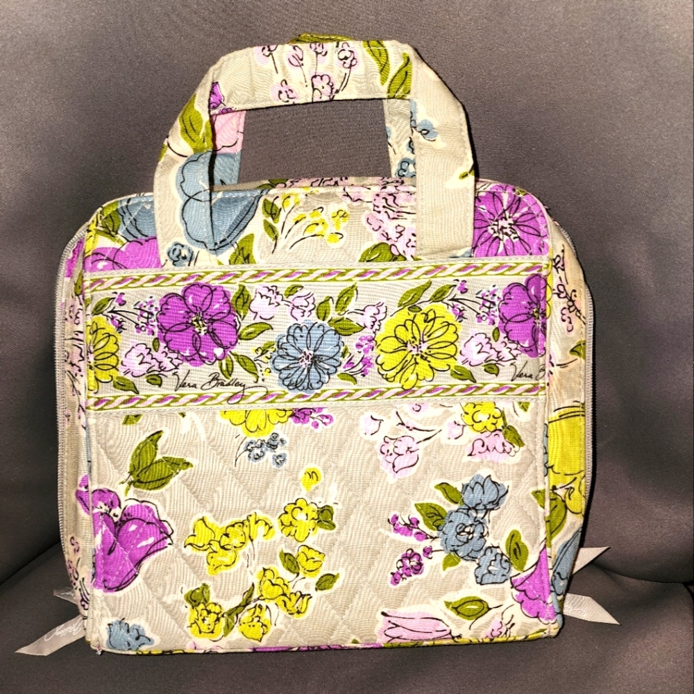 Vera Bradley Watercolor pattern with a gray background